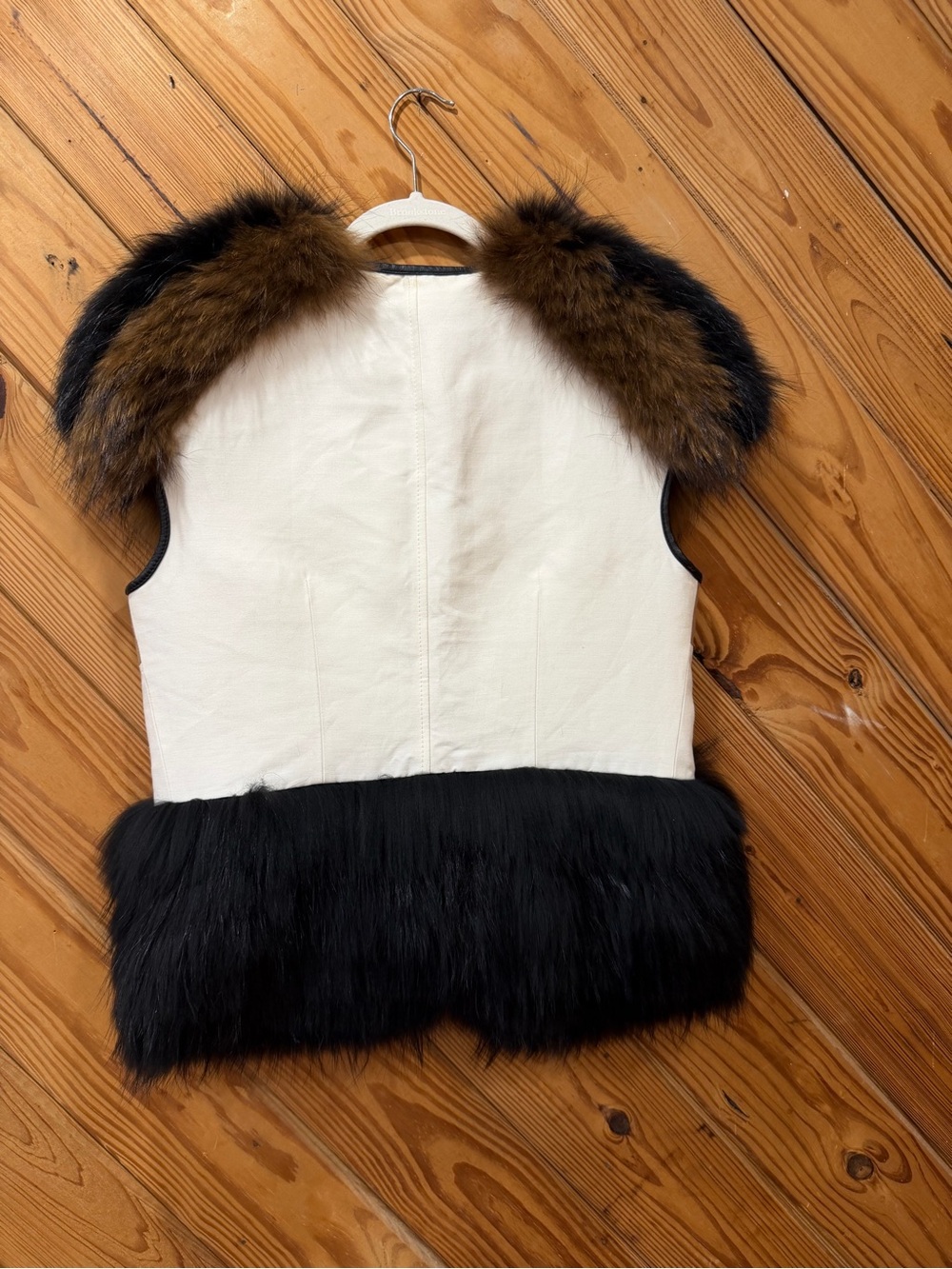 BCBG Max Azria Runway fur vest NWT rockstar M ISELIN vest - Picture 6 of 16